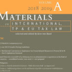 Se publicó la edición 2018-2019 del libro «Materials on International, TP and EU Tax Law»